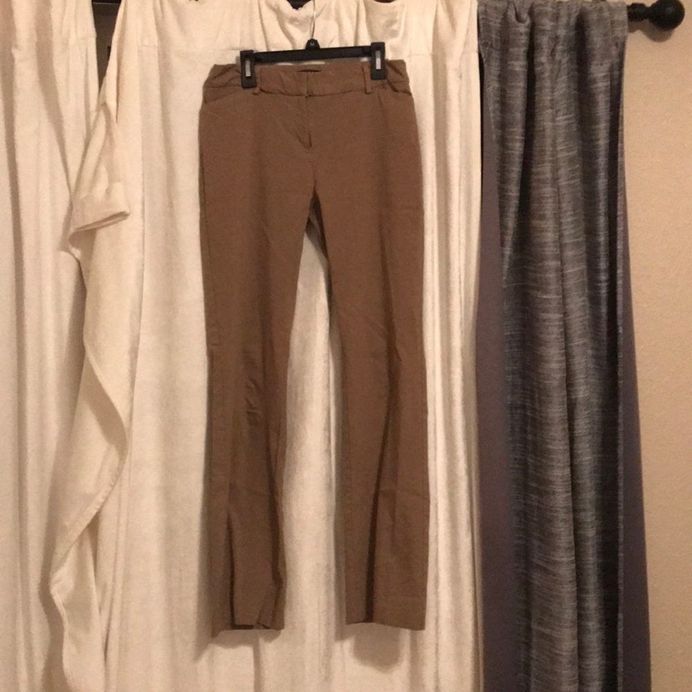 khaki boot cut pants - Picture 3 of 5